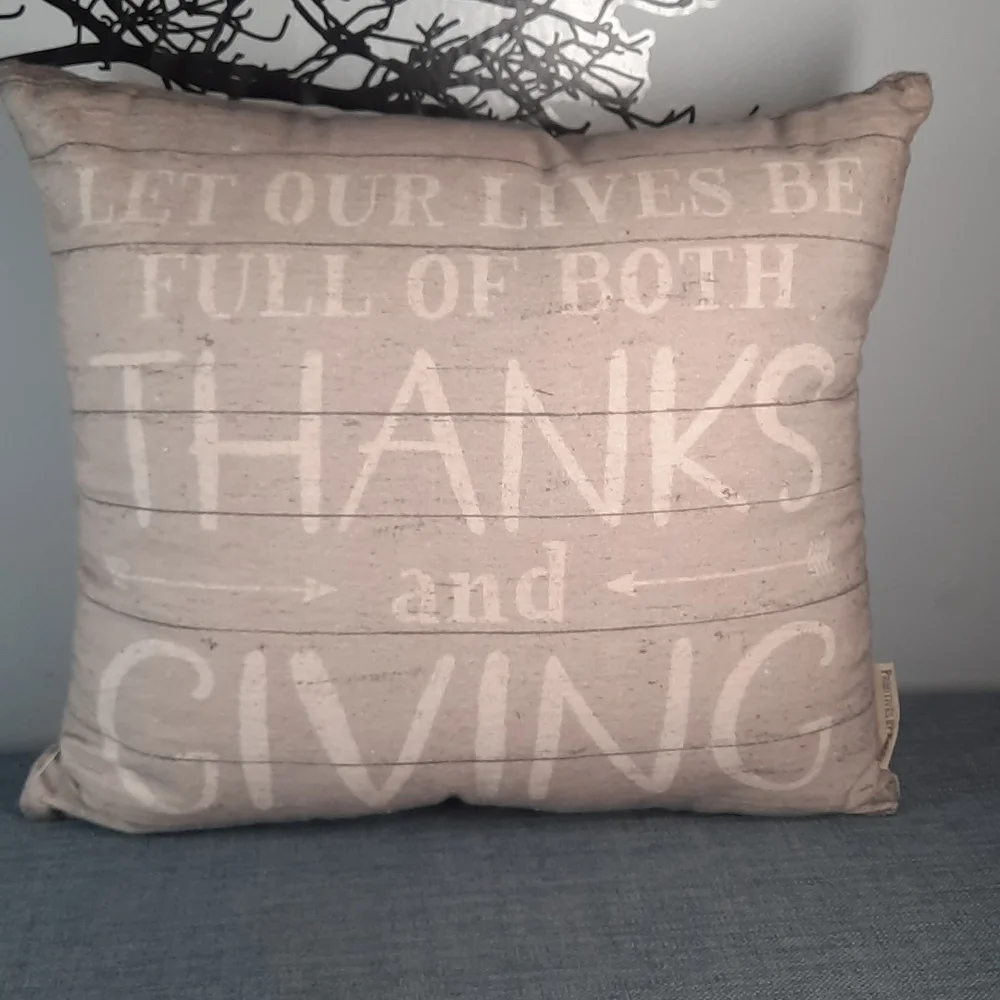 Fall Harvest Pillow Toss Throw Bed Accent Thanksgiving Autumn Blessed Thanks